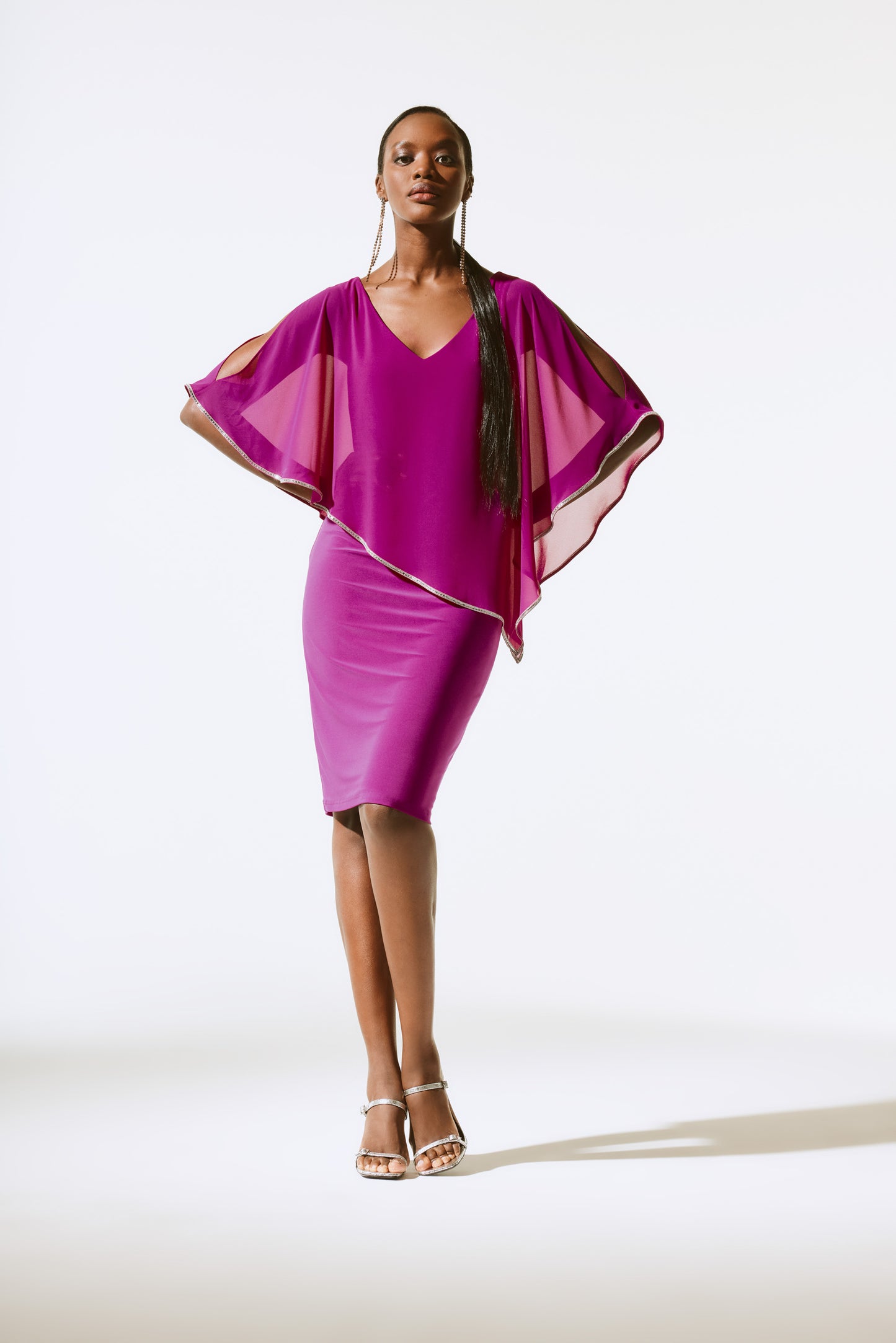 Joseph Ribkoff Fall  2024 -243797-Dress- Black Currant - The Coach Pyramids