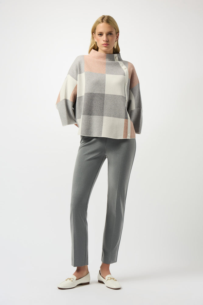 Joseph Ribkoff Fall 2025-243948F25-4428-Top-Rose/Multi - The Coach Pyramids