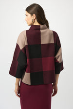 Joseph Ribkoff Fall 2025-243948F25-4440-Top-Merlot/Multi - The Coach Pyramids