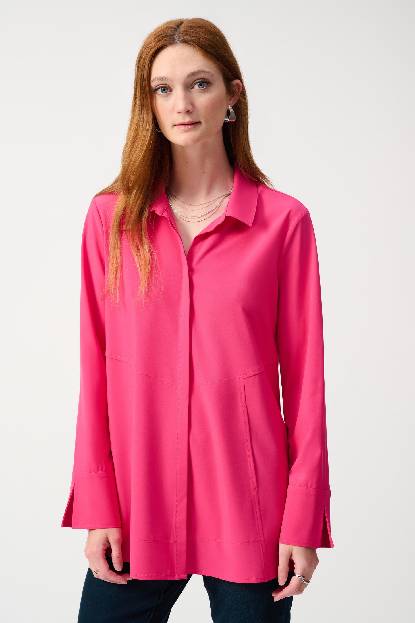 Joseph Ribkoff Spring 2025 -243958S25-4356-Blouse-Geranium - The Coach Pyramids