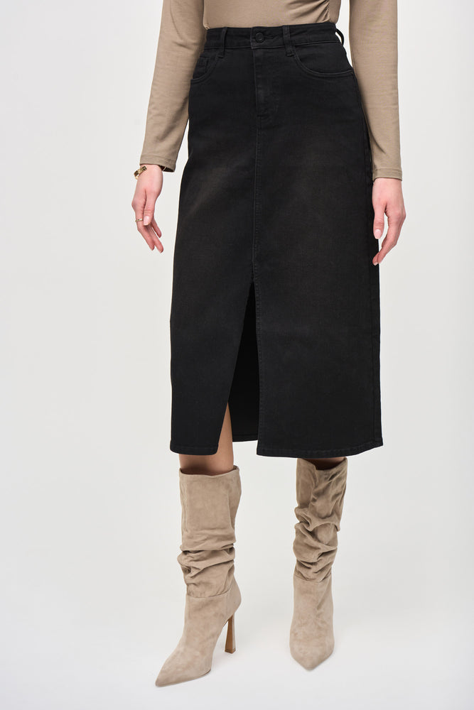 Joseph Ribkoff Fall  2024 -243963-Skirt- Black - The Coach Pyramids