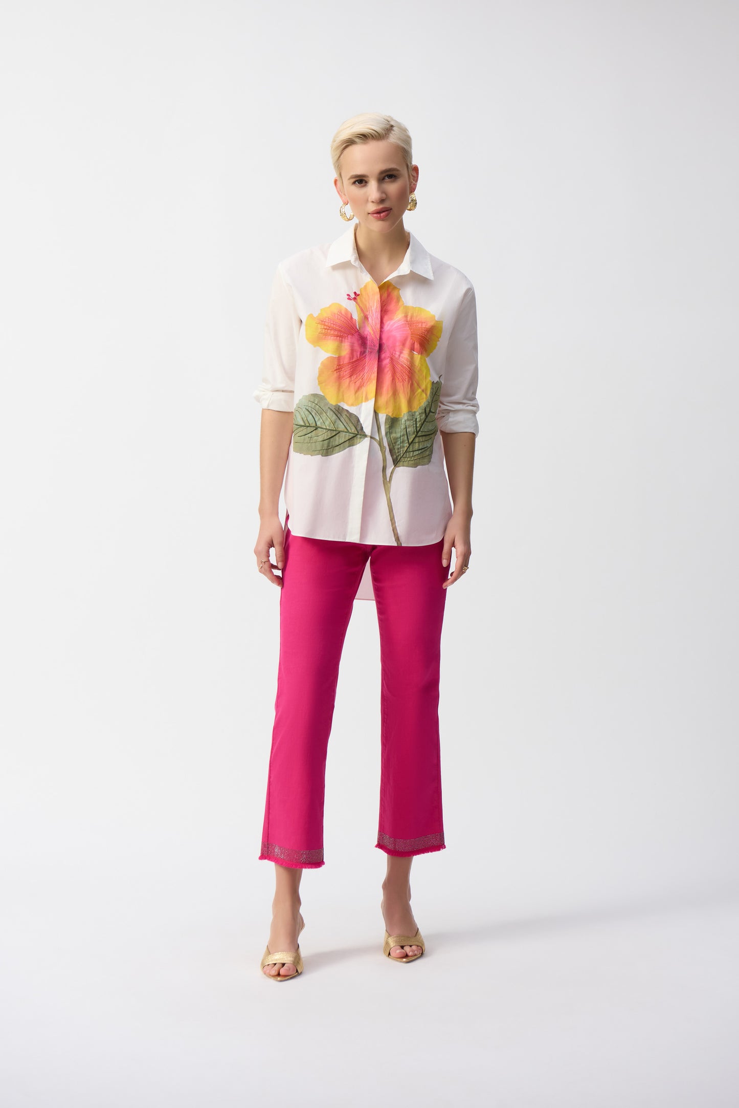 Joseph Ribkoff Spring 2025-243964S25-3854-Pant-Geranium - The Coach Pyramids