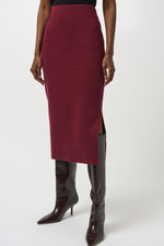 Joseph Ribkoff Fall 2025-243967F25-4433-Skirt-Merlot - The Coach Pyramids
