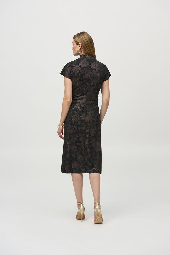 Joseph Ribkoff Winter  2024-244042-3613-Dress-Black/Bronze