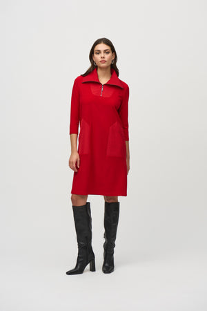 Joseph Ribkoff Winter  2024 -244045-3229-Dress-Lipstick Red