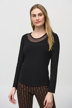 Joseph Ribkoff Winter  2024 -244066-11-Top-Black