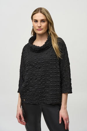 Joseph Ribkoff Winter  2024-244069-11-Top-Black