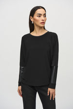 Joseph Ribkoff Winter  2024-244076-278-Top-Black/Black