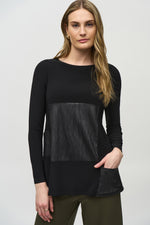 Joseph Ribkoff Winter  2024-244084-11-Tunic-Black