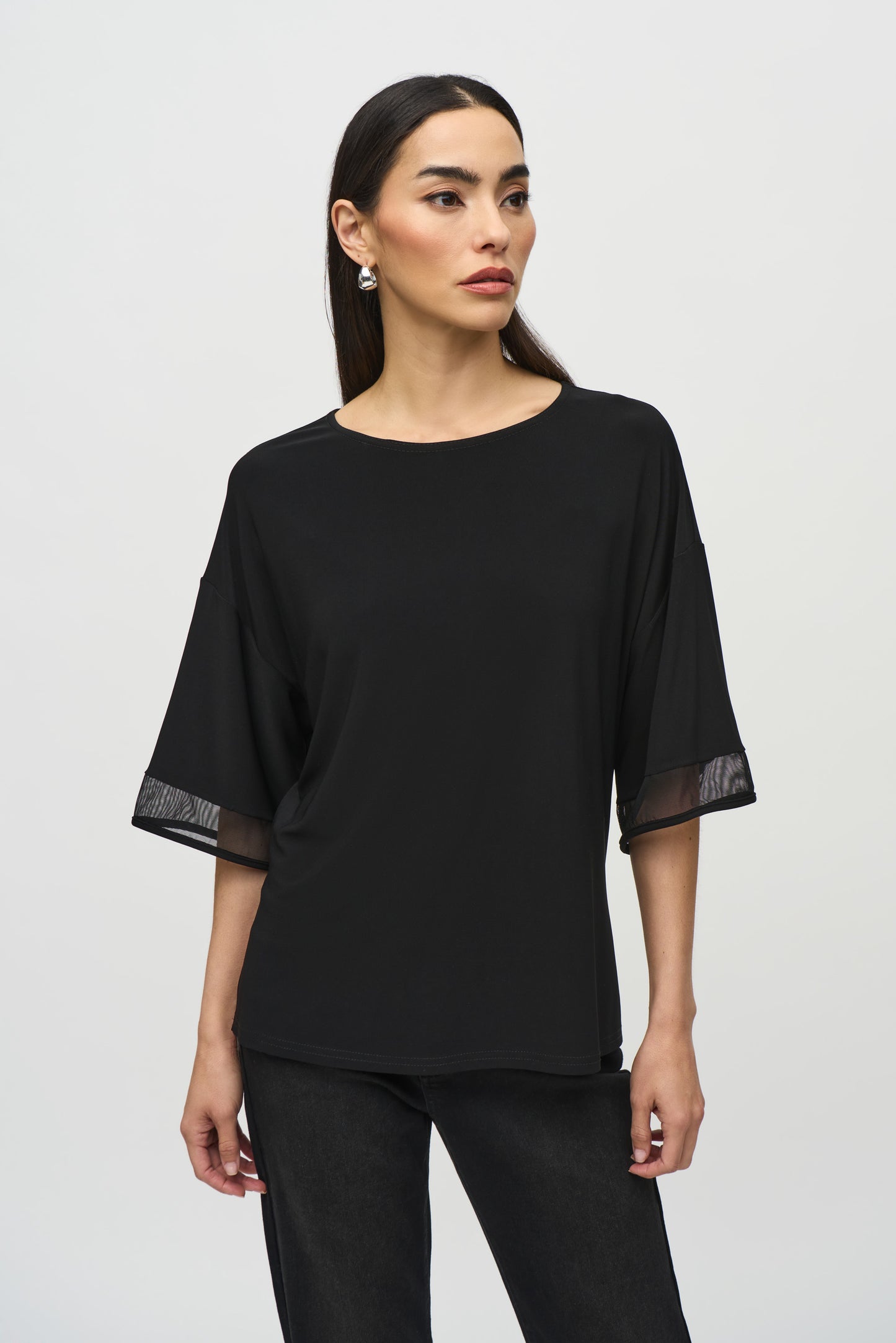 Joseph Ribkoff Winter  2024-244109-3229-Top-Lipstick Red - The Coach Pyramids