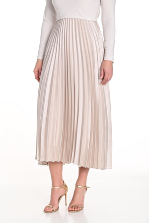 Frank Lyman Fall 2024-244128-Woven Skirt-Champagne