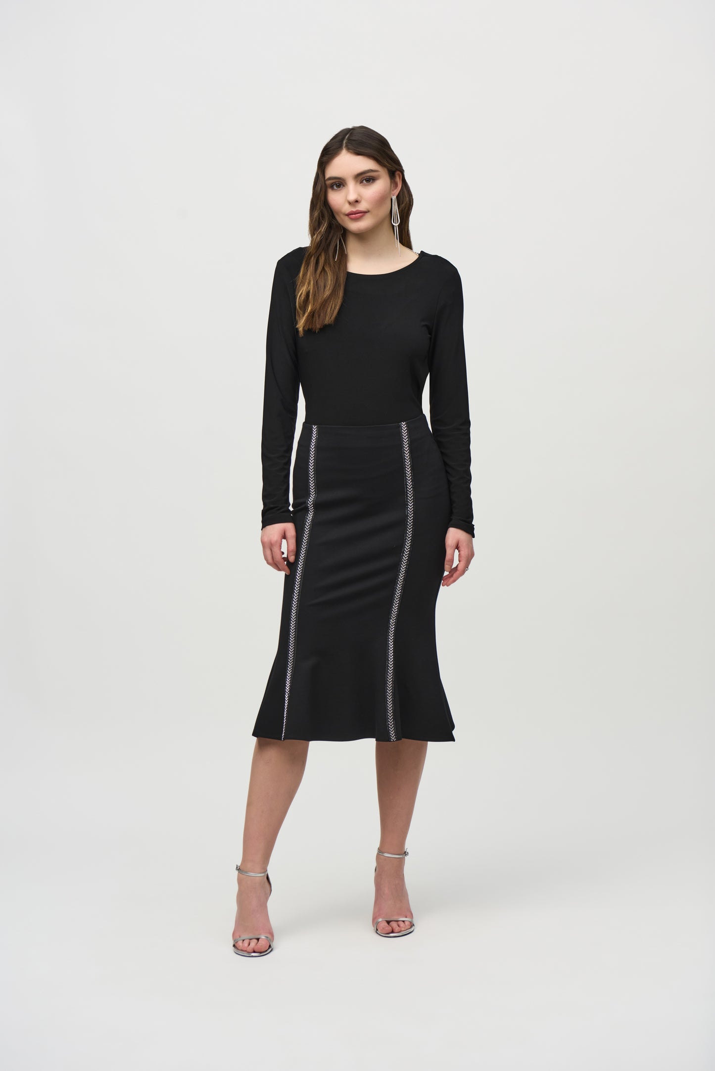 Joseph Ribkoff Winter  2024 -244136-11-Skirt-Black - The Coach Pyramids