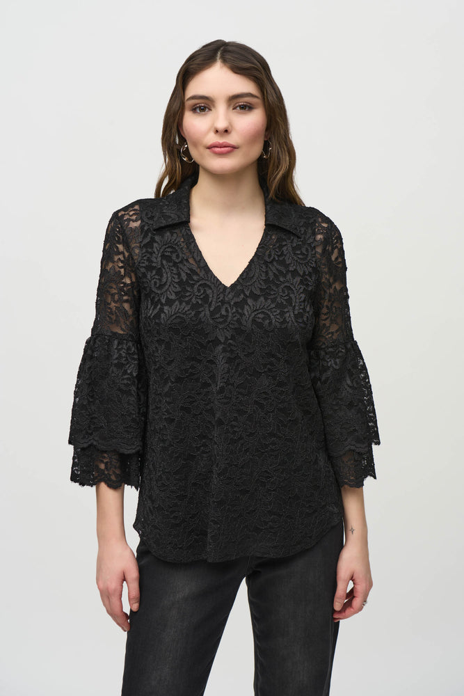 Joseph Ribkoff Winter  2024 -244153-11-Top-Black