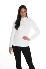 Frank Lyman Fall 2024-244163-Knit Top-Off White