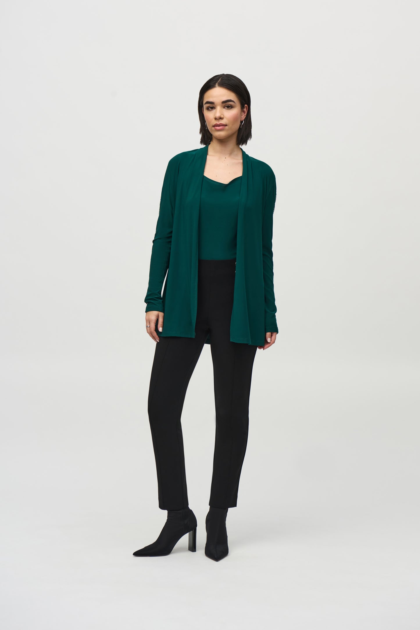 Joseph Ribkoff Winter  2024-244170-11-2 PC Tunic-Black - The Coach Pyramids