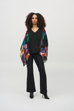 Joseph Ribkoff Winter  2024-244174-178-Top-Black/Multi