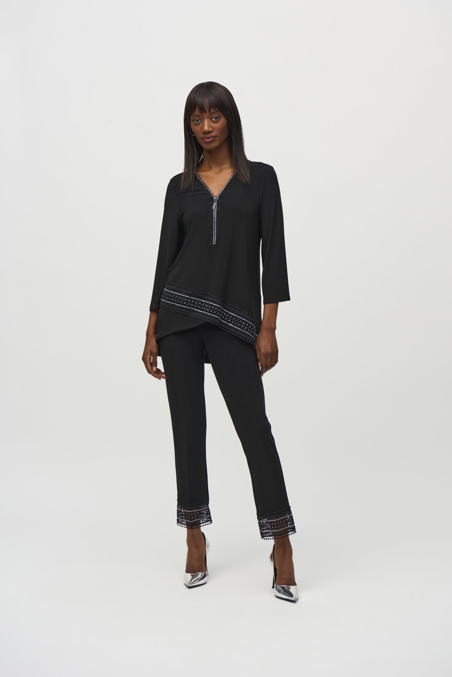 Joseph Ribkoff Winter  2024-244177-11-Pant-Black - The Coach Pyramids