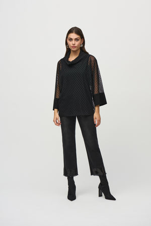 Joseph Ribkoff Winter  2024-244178-11-Top-Black