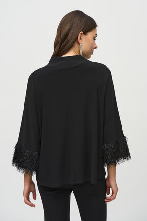 Joseph Ribkoff Winter  2024-244195-11-Top-Black