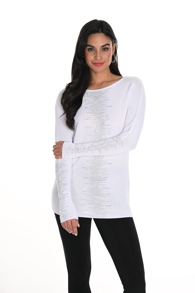 Frank Lyman Fall 2024-244631U-Knit Top-Off White