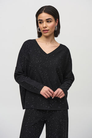 Joseph Ribkoff Winter  2024-244921-11-Top-Black