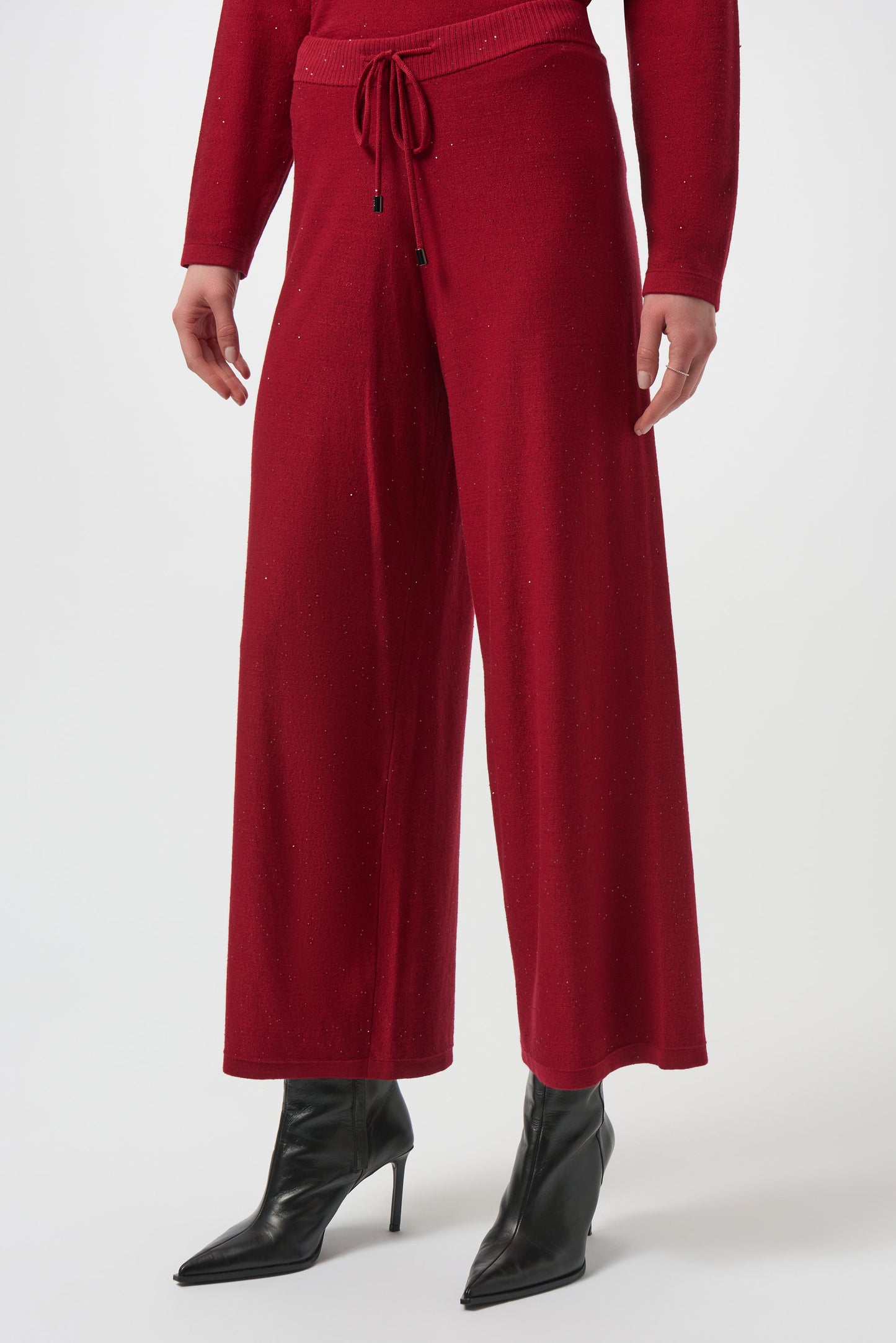 Joseph Ribkoff Winter 2025-244922F25-4435-Pant-Deep Cherry - The Coach Pyramids