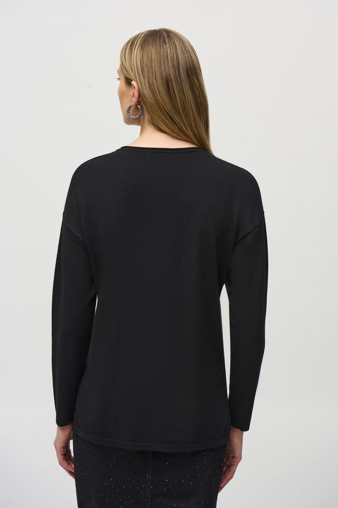 Joseph Ribkoff Winter  2024-244923-11-Top-Black