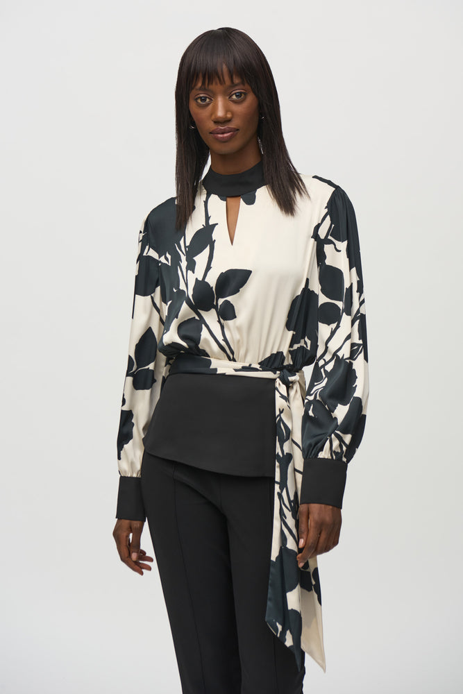 Joseph Ribkoff Winter  2024 -244942-3883-Blouse-Black Moonstone