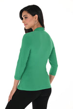 Frank Lyman Spring/Summer 2024-246025-Knit Top-Bright Green - The Coach Pyramids