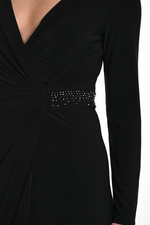 Frank Lyman Fall 2024-249009-Knit Dress-Black