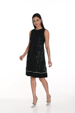 Frank Lyman Fall 2024-249100-Knit Dress-Black