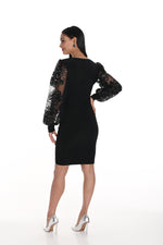 Frank Lyman Fall 2024-249103-Knit Dress-Black