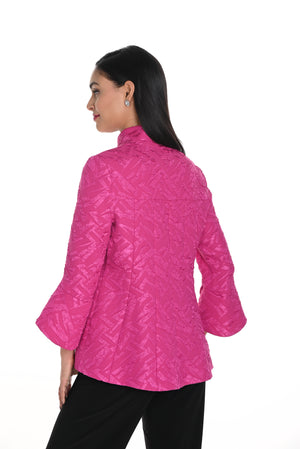 Frank Lyman Fall 2024-249293-Woven Jacket-Fuchsia