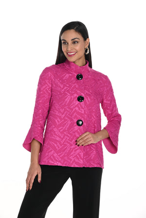 Frank Lyman Fall 2024-249293-Woven Jacket-Fuchsia