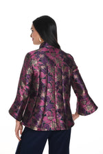 Frank Lyman Fall 2024-249307-Woven Jacket-Fuchsia/Purple