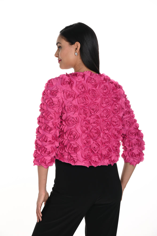 Frank Lyman Fall 2024-249406U-Knit Bolero-Pink