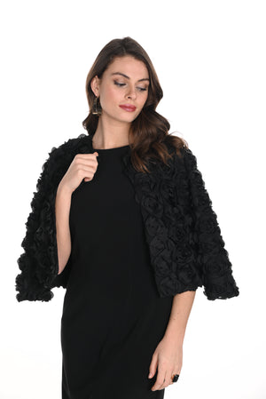 Frank Lyman Fall 2024-249406U-Knit Bolero-Black