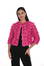 Frank Lyman Fall 2024-249406U-Knit Bolero-Pink