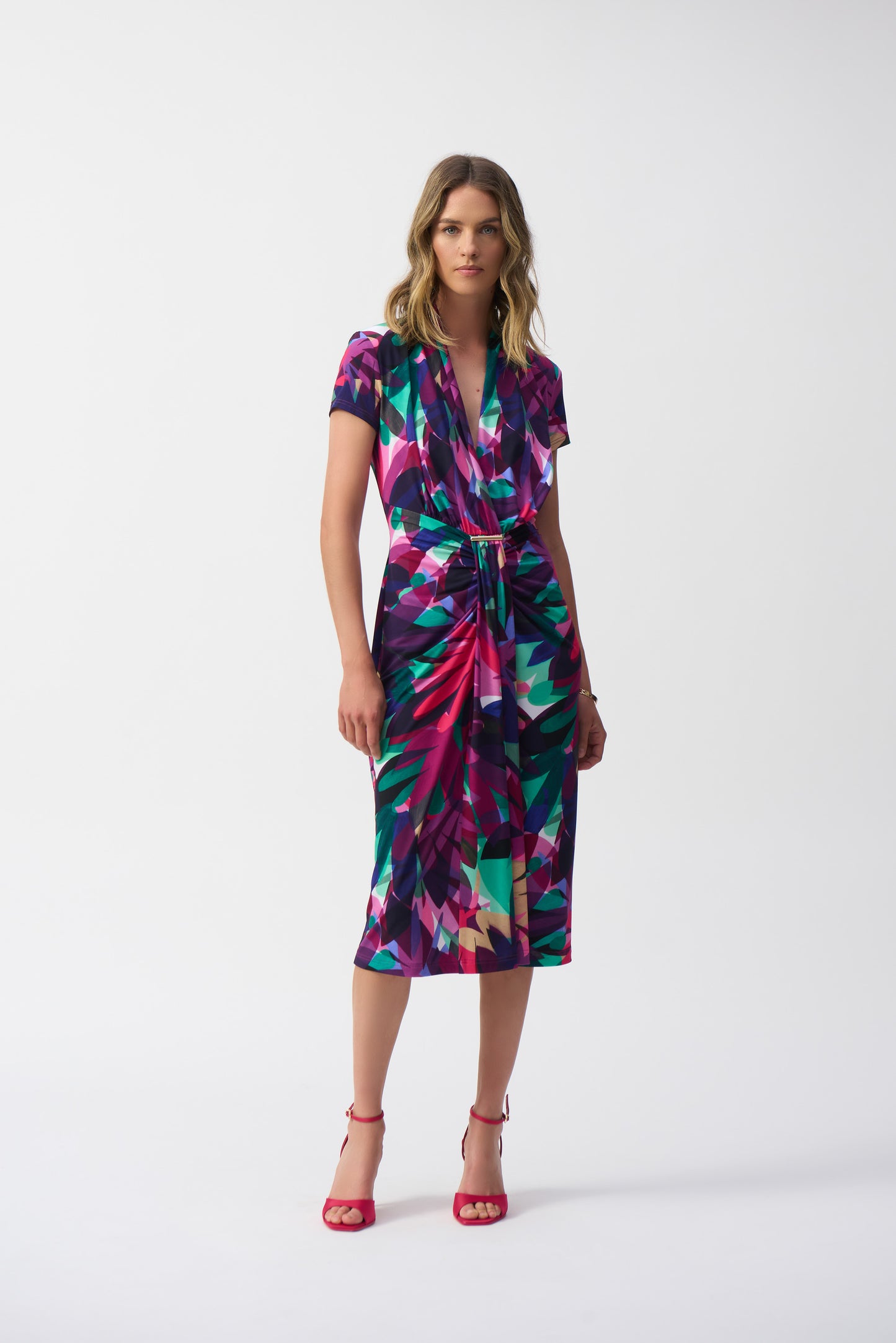Joseph Ribkoff Spring 2025-251042-3759-Dress-Multi - The Coach Pyramids