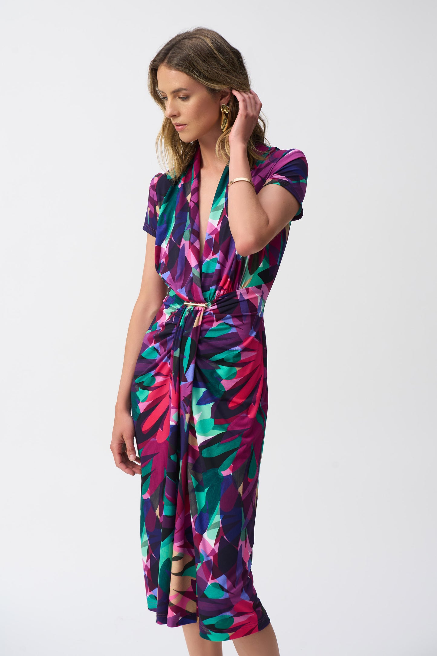 Joseph Ribkoff Spring 2025-251042-3759-Dress-Multi - The Coach Pyramids