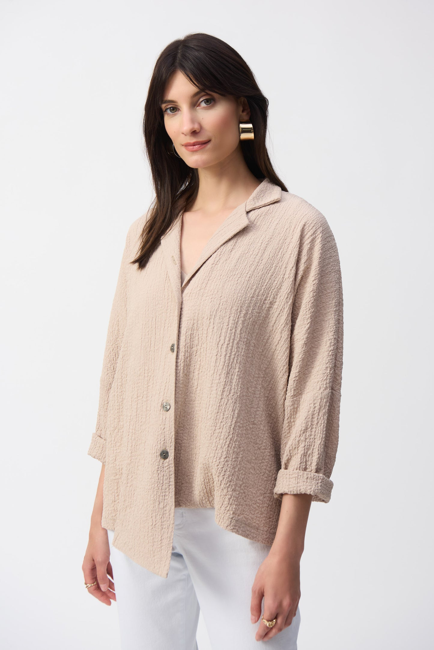 Joseph Ribkoff Spring 2025-251058-4370-Jacket-Parchment - The Coach Pyramids
