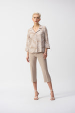 Joseph Ribkoff Spring 2025-251089-4239-Jacket-Dune/Vanilla