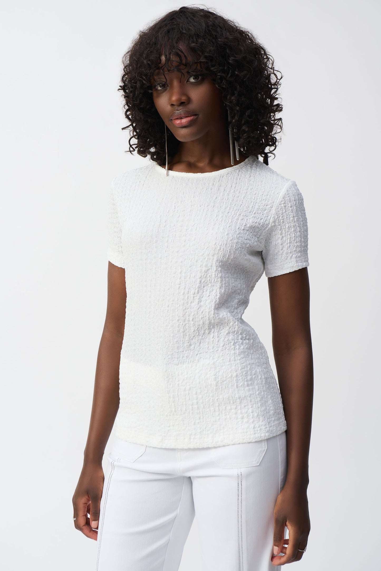 Joseph Ribkoff Spring 2025-251167-11-Top-Black - The Coach Pyramids