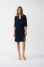 Joseph Ribkoff Spring 2025-251173-2166-Cover Up-Midnight Blue