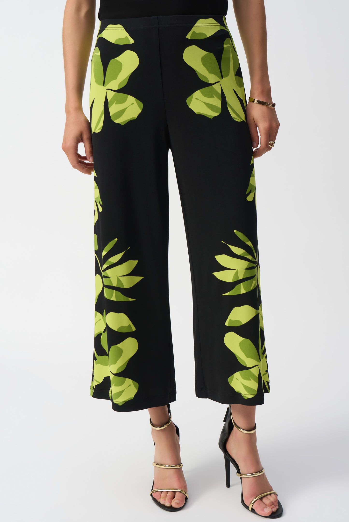 Joseph Ribkoff Spring 2025-251189-178-Pant-Black/Multi - The Coach Pyramids