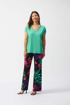 Joseph Ribkoff Spring 2025-251229-4357-Top-Purple Orchid