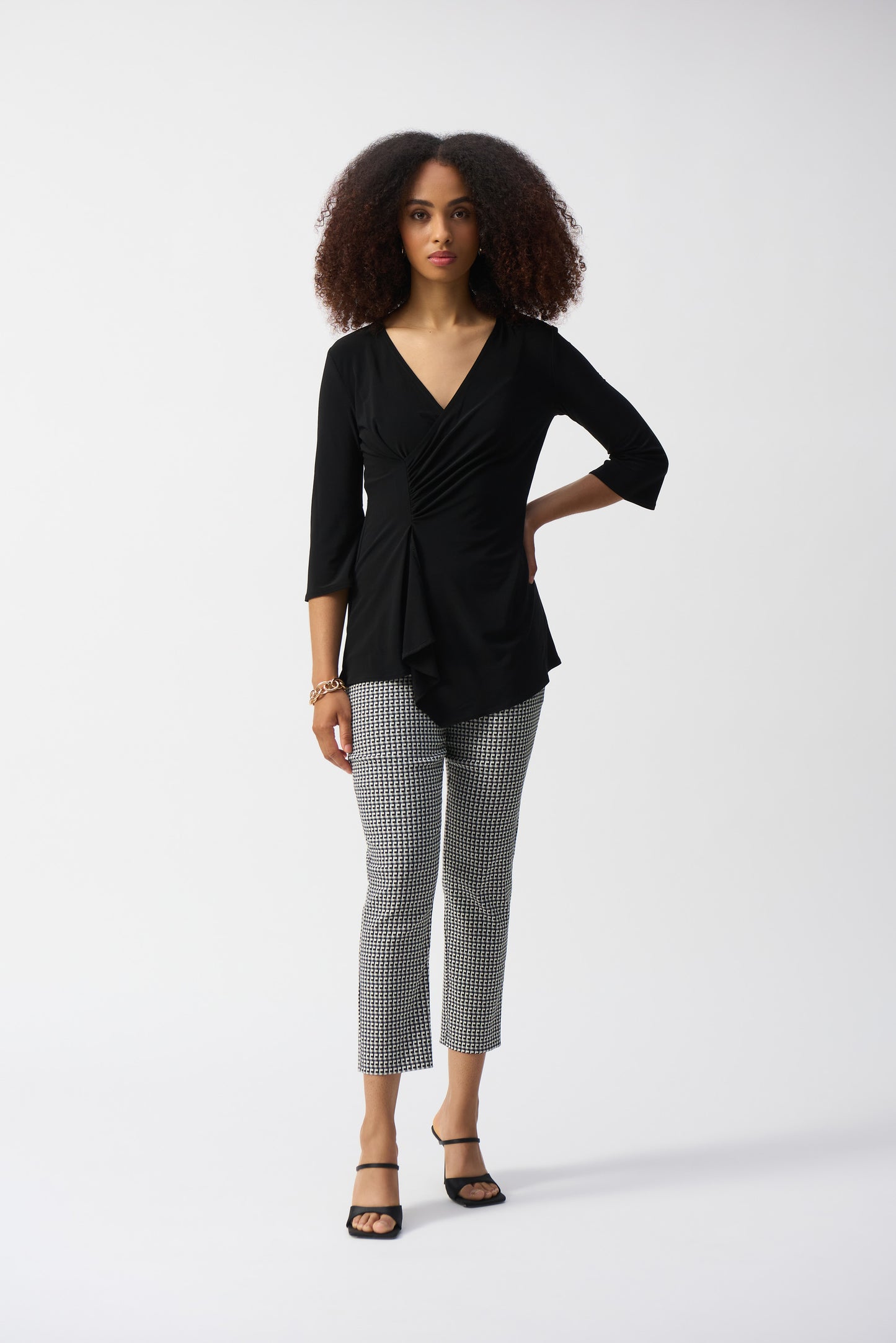 Joseph Ribkoff Spring 2025-251232-4356-Tunic-Geranium - The Coach Pyramids