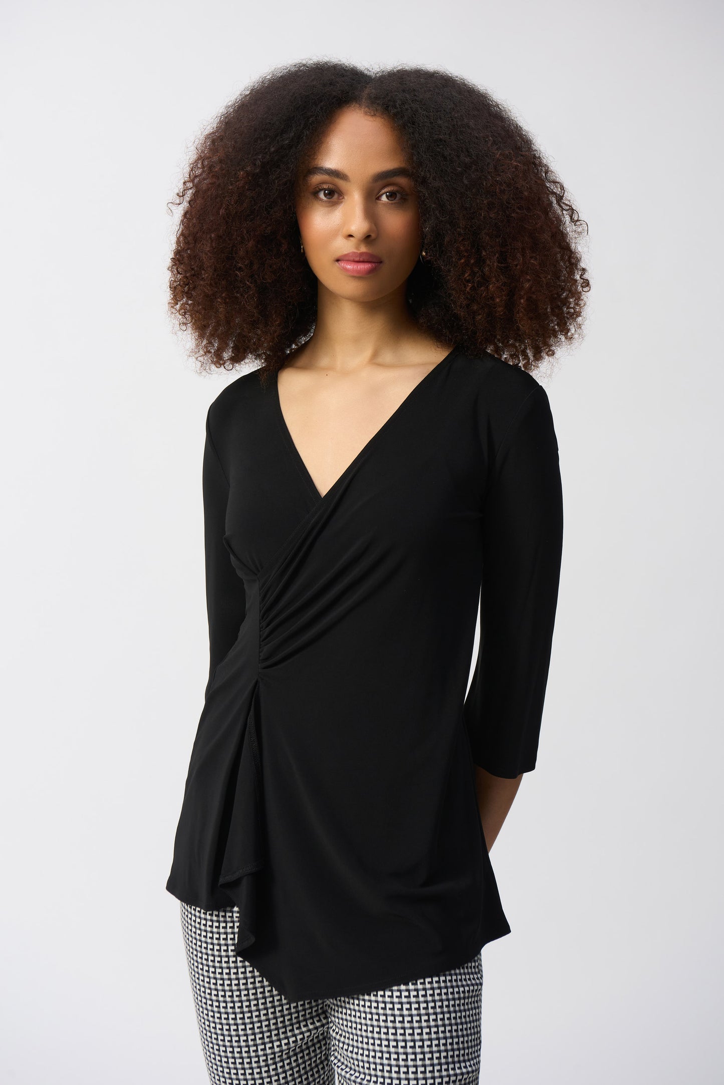Joseph Ribkoff Spring 2025-251232-4356-Tunic-Geranium - The Coach Pyramids