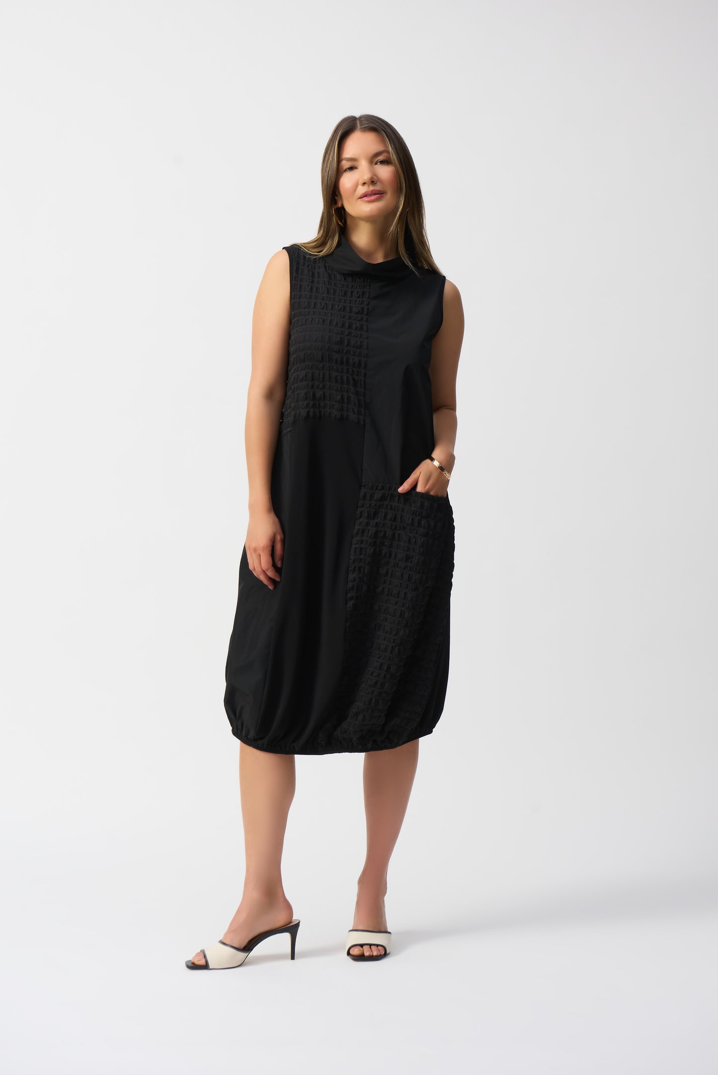 Joseph Ribkoff Spring 2025-251244-11-Dress-Black - The Coach Pyramids