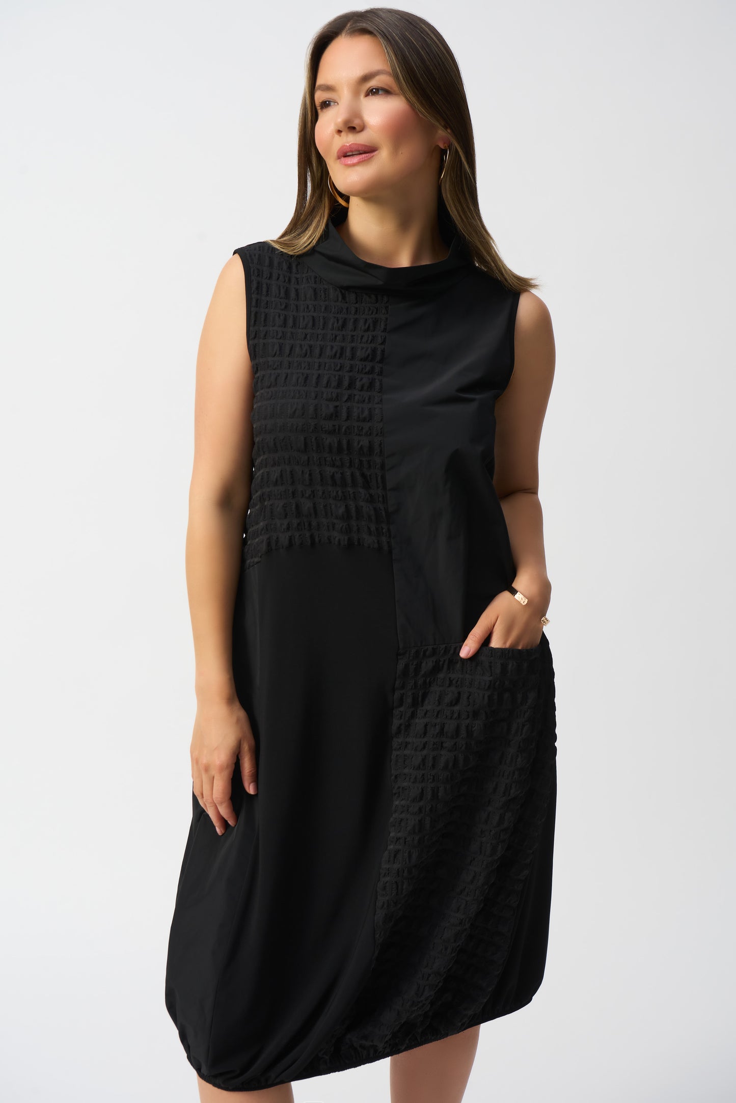 Joseph Ribkoff Spring 2025-251244-11-Dress-Black - The Coach Pyramids